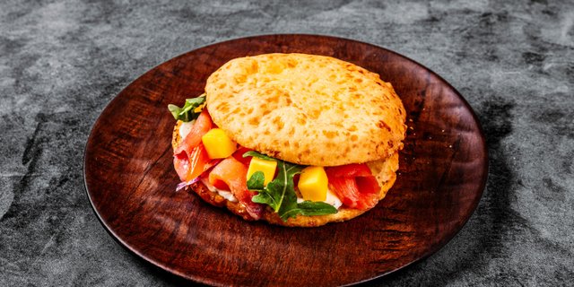 Salmon & Mango Fresh Panini