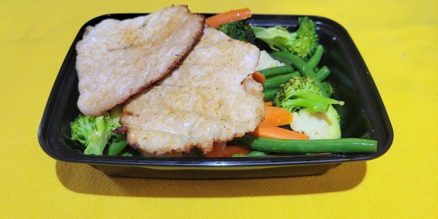 Pork Loin W/ Steamed Vegetables