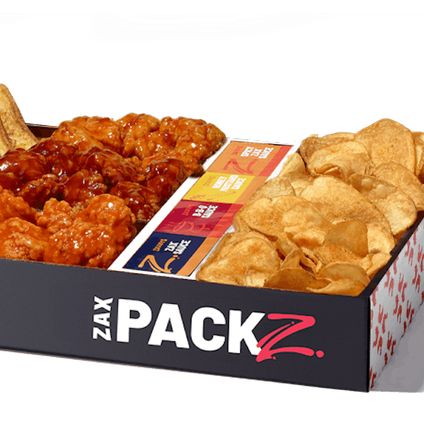 Boneless Wings Zax Packz With Tater Chips