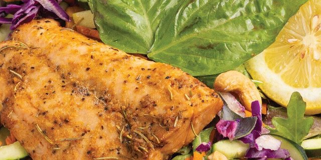 Wild Salmon Salad Tray - Serves 5