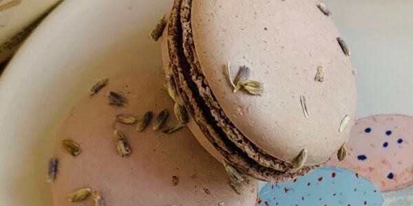 Blueberry Lavender Macaron