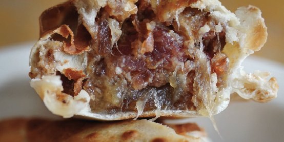 Bacon, Dates & Goat Cheese Empanada