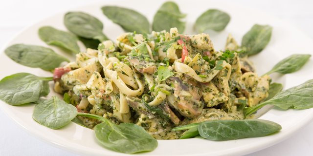 Chicken Pesto Fettuccine