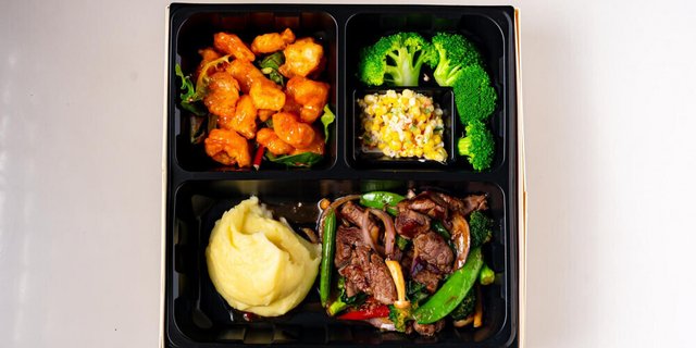 Sauteed Filet Mignon Cubes Bento