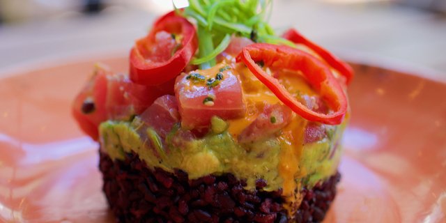Ahi Poke Stack