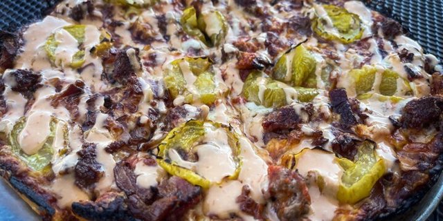 10"  Bacon Cheeseburger Pizza