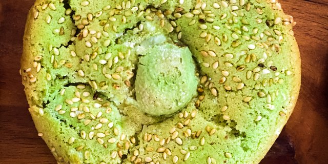 Green Tea-Sesame Brown Butter Cookie