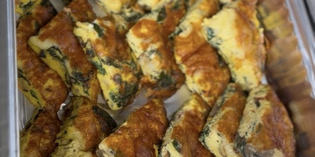 Spinach Frittata Tray