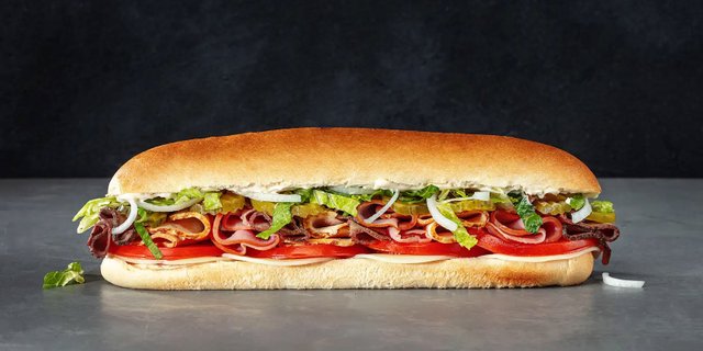 Triple Deli Classic 12" Deli Sub Sandwich