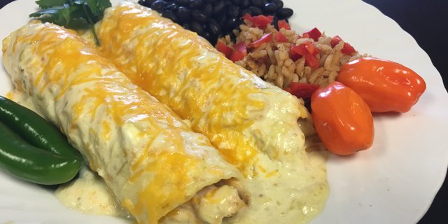 Sour Cream Chicken Enchiladas