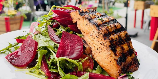 Salmon Beet Salad