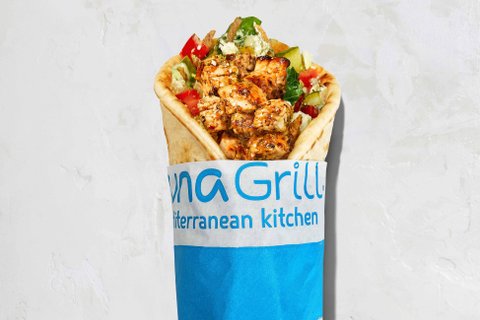 Modern Greek Chicken Wrap