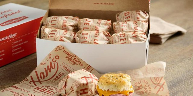 Ham & Cheddar Biscuit Box