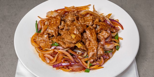 Stir-Fried Scallion Beef