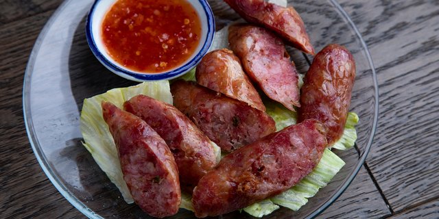 Grilled Thai E-Sarn Sausage