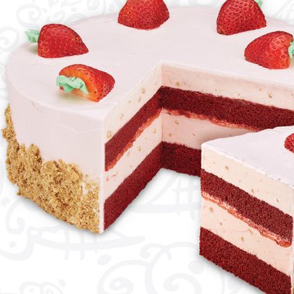 Strawberry Passion Ice Cream Cake
