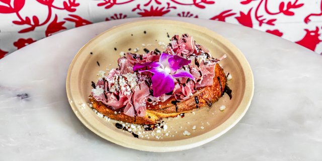 Prosciutto, Goat Cheese & Fig Preserve Toast