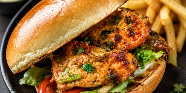 Chicken Tikka Burger