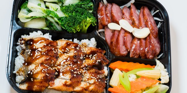 Unagi & Sausage Bento