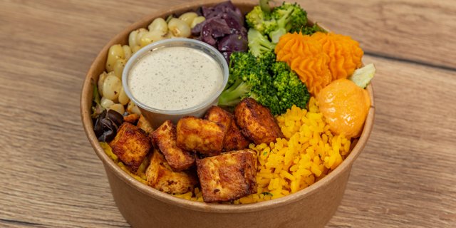 Tofu & Sweet Potato Bowl