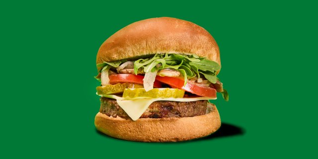 Vegan Char Burger Combo Meal