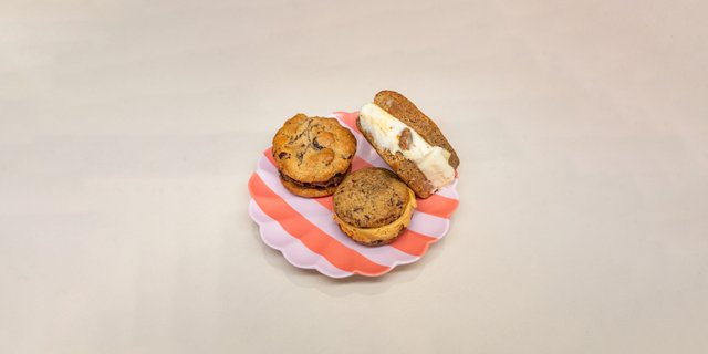 Chocolate Chip Cookie Ice Cream Sandwich