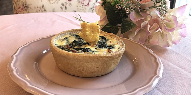 Mini Spinach & Goat Cheese Quiche