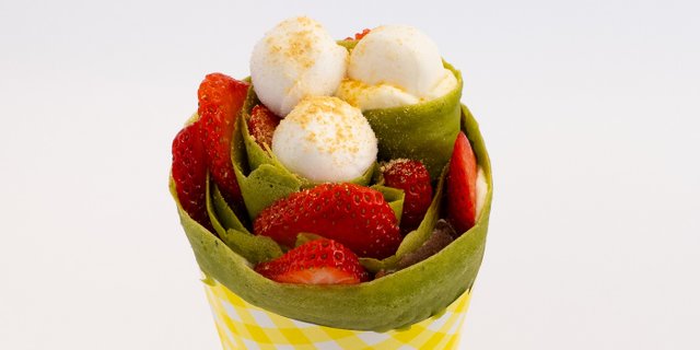 Matcha Anmitsu Crepe