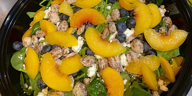 Peaches & Green Salad