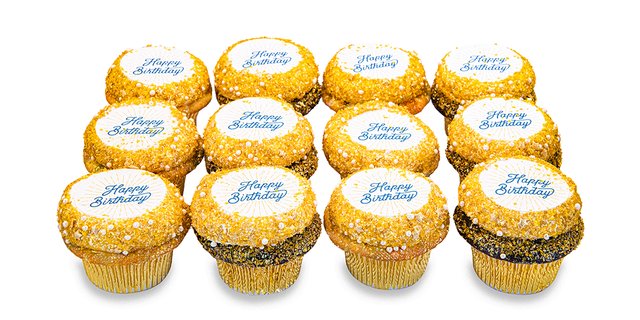 Sweet Greetings Sparkling Birthday Cupcakes