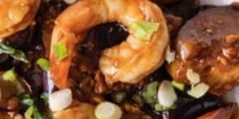 Garlic Shrimp & Eggplant