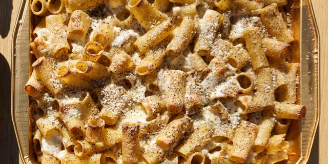 Baked Cacio e Pepe Entree