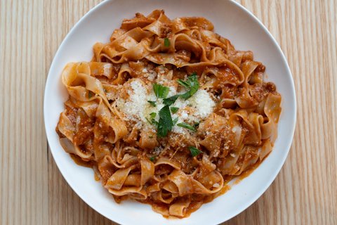 Individual Bolognese Fettuccine