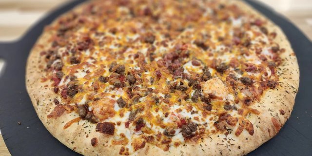 Bacon Double Cheeseburger Pizza