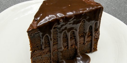 Oversized Sliced Chocolate Stout Cake