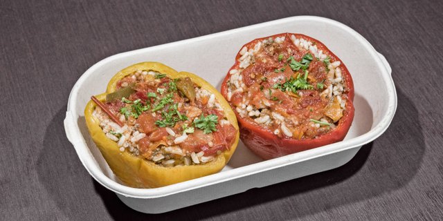 Stuffed Bell Peppers w/ Beef