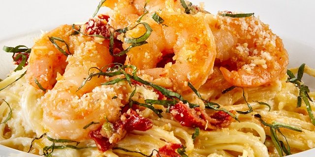 Tuscan Shrimp Scampi Pasta