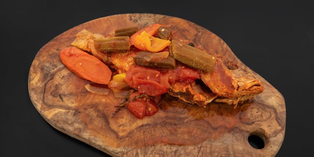 Brown Stew Snapper Pan