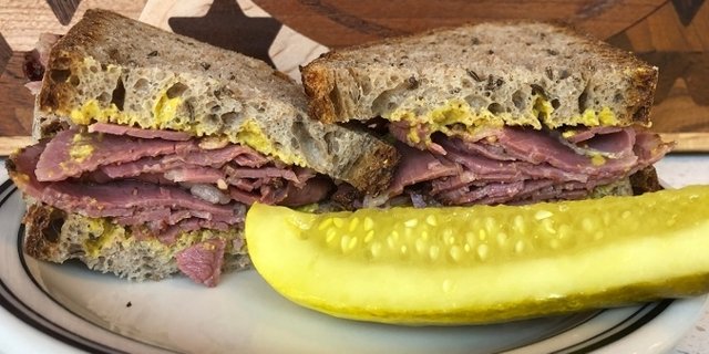 Hot Pastrami Sandwich