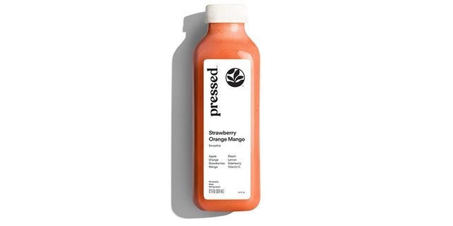 Pressed Strawberry Orange Mango Smoothie
