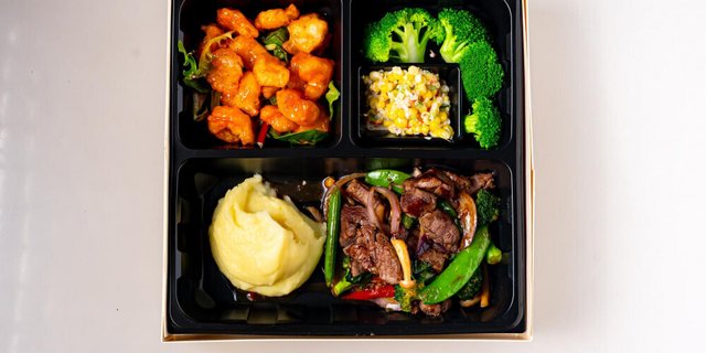 Sautéed Filet Mignon Cubes Bento Box