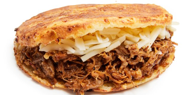 BBQ Pork Carne & Cheese Arepa