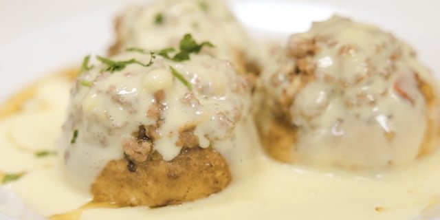 Buffalo-Stuffed Mushrooms