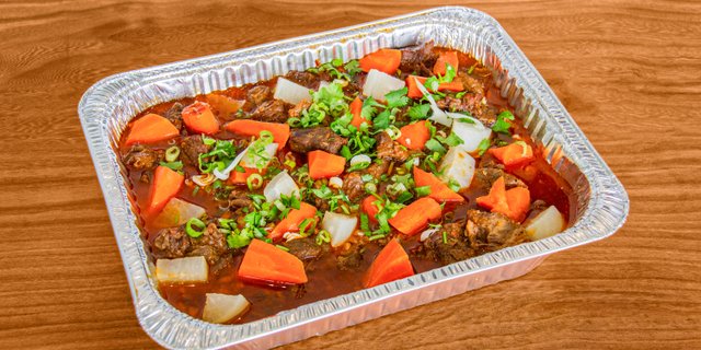 Lemongrass Beef Stew Rice Plate