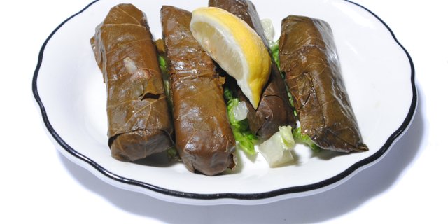 Staffed Vine Leaves Tray