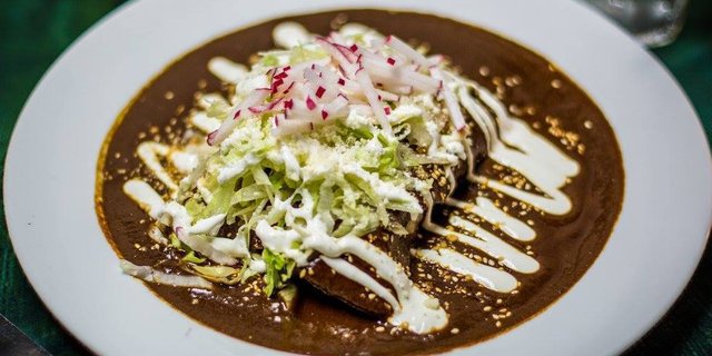 Mole Enchiladas
