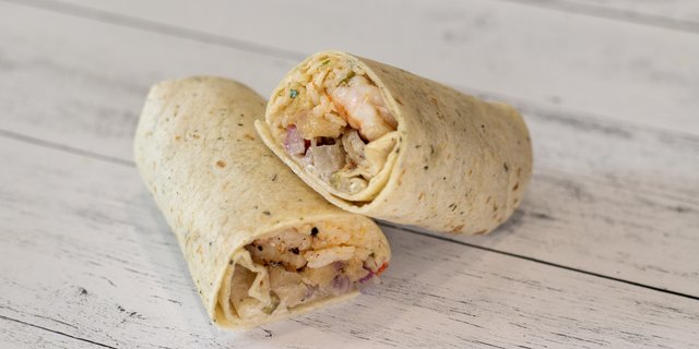 Sesame Grilled Shrimp Wrap