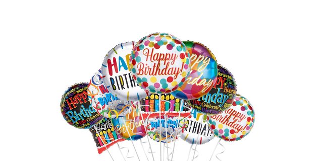 "Happy Birthday" Foil Balloons