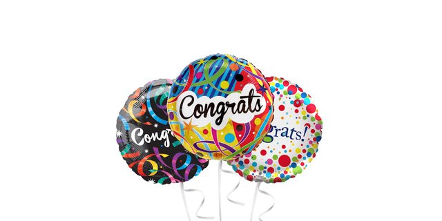 "Congratulations" Foil Balloons