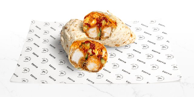 Crispy Harissa Chicken Wrap
